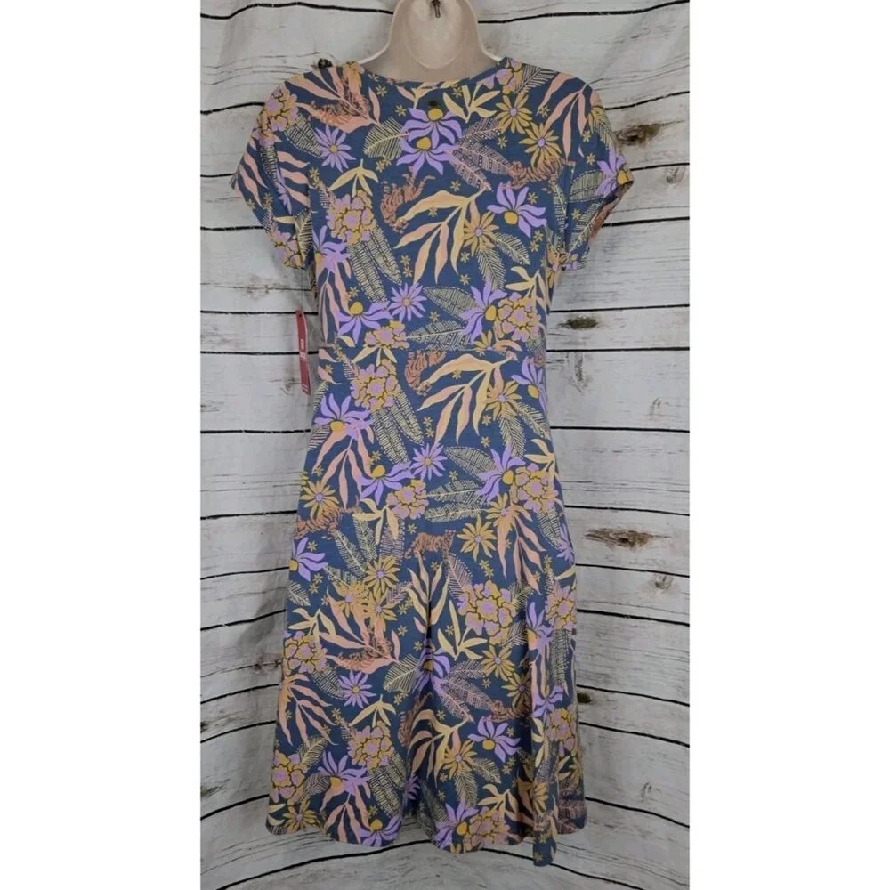 Sherpa Adventure Gear Dress S NEW Floral Wrap Outdoor Organic Cotton Womens